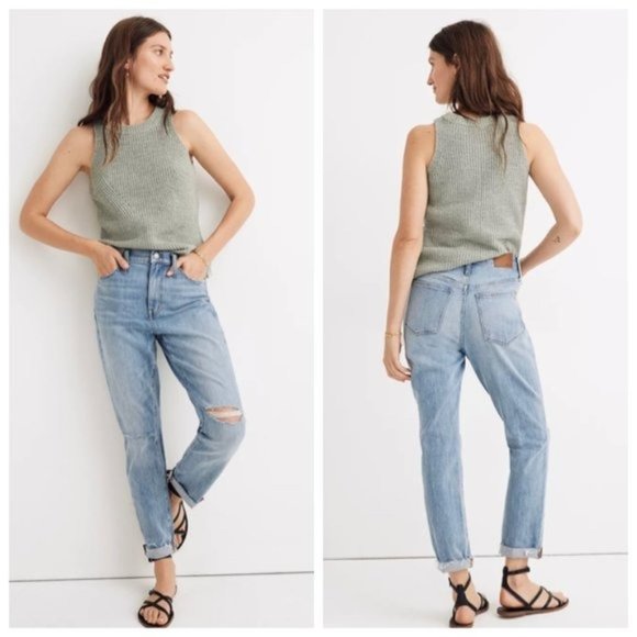 Madewell Denim - Madewell The High Rise Slim Crop Boyjean Size 25